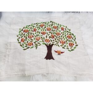 COMPLETE Vintage Bucilla Owls Family Tree Framed Needlecraft Crewel Mod Retro